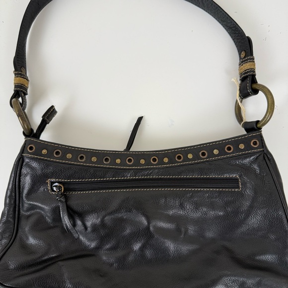 Y2K VINTAGE FINA FIRENZE LEOPARD PRINT LEATHER SHOULDER BAG - Picture 5 of 12